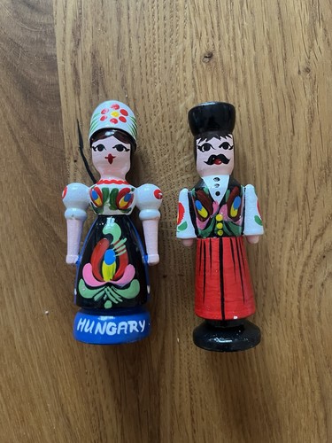 Vintage holzpuppen paar ungarn - holzpuppen,