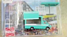 BUSCH  H0 5422  Verkaufswagen Bratwurst Sachse mit Beleuchtung ZUbehör OVP