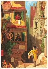 alte AK Der Briefbote - Carl