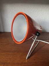 Lampe 70er Jahre Space Age Orange Tischlampe Vintage 70s Retro Lampe Leuchte E27
