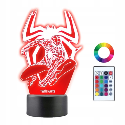 Led nachtlampe spider - 3d,
