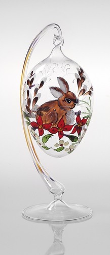 Osterdekoration glas osterei - glas,