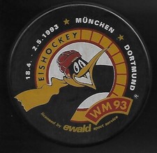 Eishockey Puck  WM 1993 DEUTSCHLAND       DEL NHL
