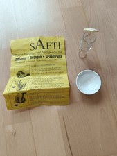 Safti Patent Entsafter Zitronenpresse, Saftspender, Gelb, Orangen Echt Vintage