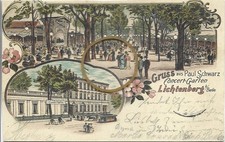 Berlin Lichtenberg Concert Garten von Paul Schwarz 1904