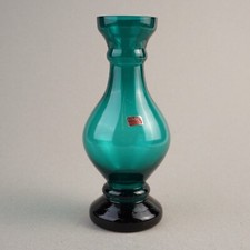 Friedrich Glas Vase Aquagrün