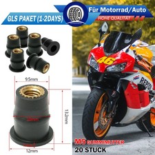 20 Stk. Gummimuttern M5