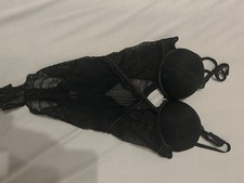 Damen Spitzen Body Dessous Gr