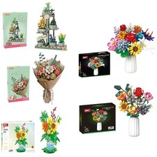 Blumenstrauß Bausteine Set DIY Home Dekoration Liebhaber Romantische Geschenke