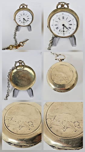 Antike schlüssel taschenuhr - schlüssel,