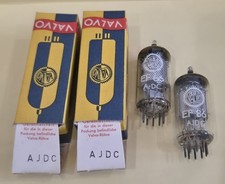 EF86 Valvo 2x Röhre Ladenfund Unbenutzt Tube gleiche Nummer Code