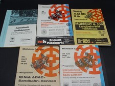 5 x Speedway Mühldorf a.Inn 1970-83 Langbahn Sandbahn Rennprogramm Heft