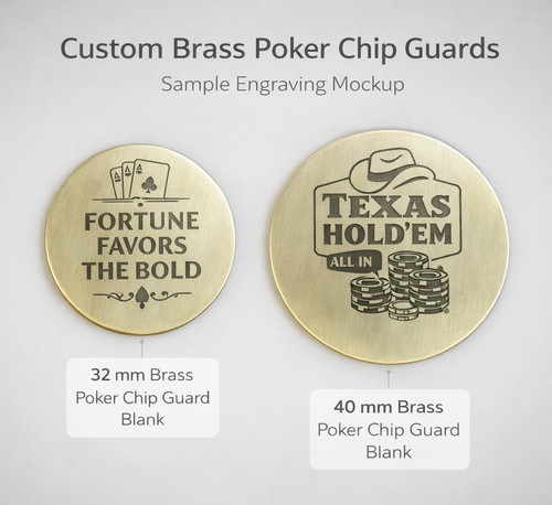 Personalisierter messing poker - messing,
