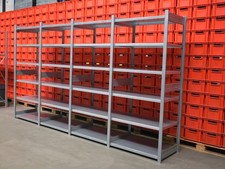 Bito Lagerregal Länge 3665 mm Fachbodenregal Fachregal Stahlregal Kellerregal