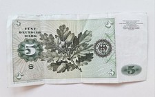 5 DM Deutsche Mark Schein  1980 BRD Einzelstück 