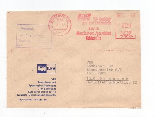 Ddr brief absenderfreistempel - ddr,