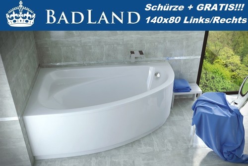 Eckbadewanne 140x80