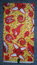 KITENGE ANKARA AFRIKANISCHER STOFF STOFFBALLEN 6 YARD YRD 5,5m PRESIDENT HOLLAND