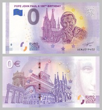 0 Euro Souvenirschein Pope