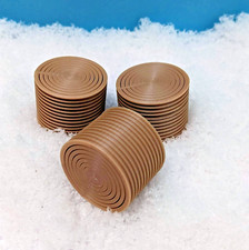 3 Stück Heuballen / Rundballen für Wichtel  oder Puppenhaus uvm.