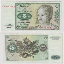 T168809 Banknote 5 DM Deutsche