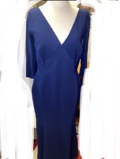 La Petite Robe Chiara Boni Abendkleid Couture Kleid Luxus Blau Ballkleid L It48