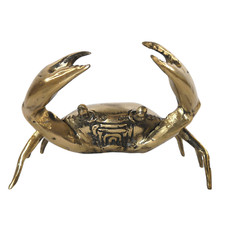 Deko Figur Messing Krebs