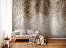 Fototapete Federn Natur Weiß