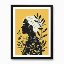 Silhouette einer Frau 75