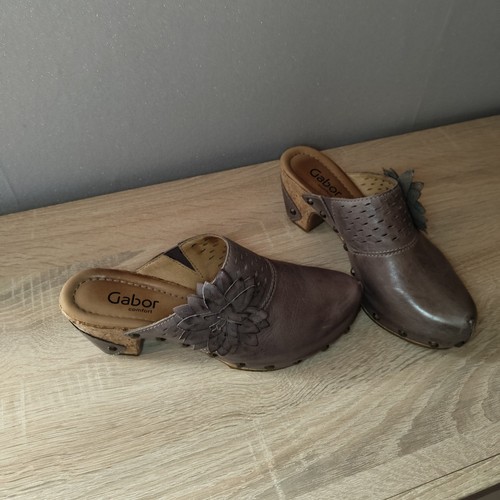 Gabor comfort leder - leder-clogs, gr