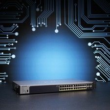 Netgear GS728TP Smart PoE+ Switch // 24x GbE + 4x SFP+ Ports