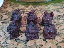 Set buddha figurines red - set,