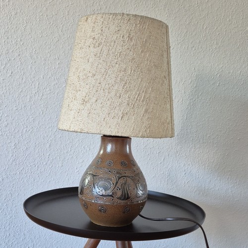Vintage tischlampe keramikfuß - vintage,