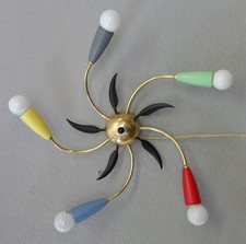 VINTAGE  DECKENLAMPE  52cm Sputnik, Spinne stilnovo RETRO mid century 50er/60er