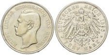 Hessen -Ernst Ludwig - 1892-1918 - 5 Mark 1898 - J.73