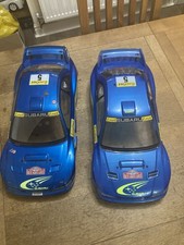 GEBRAUCHT TRACK RACE TAMIYA VINTAGE 1/8 TGX TGR GLOW NITRO SUBARU WRC 99 KAROSSERIEN X2