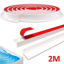 Schwallschutzleiste Dusche Selbstklebend 2M Wasserstopper Silikon Wasserbarriere