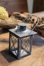 Mini-Laterne Metall und Glas