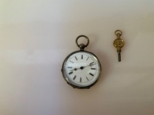 cylindre 10 rubis uhr taschenuhr silber armband und schlüssel vintage