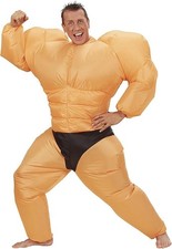 Aufblasbares Bodybuilder Kostüm , mit integriertem Gebläse, Karneval Halloween