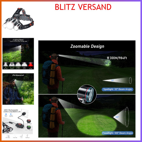 Blukar stirnlampe led - blukar,