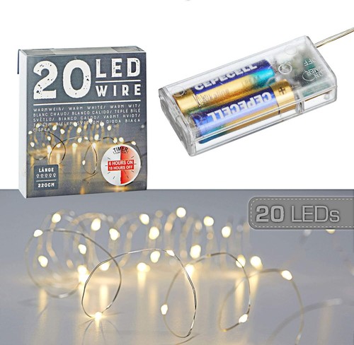 Led 20er lichter kette 220cm - led,