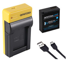 USB-Ladegerät + Platinum Akku für Panasonic Lumix DMC-GX80, GX85, GX7, DMW-BLG10