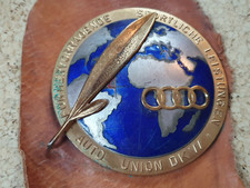 Alte AUTO PLAKETTE "Auto-Union DKW Für hervorragende sportliche Leistungen" 1964