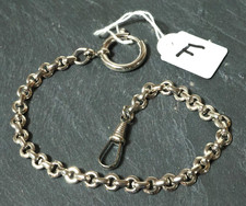 Alte silberne Taschenuhrkette Uhrenkette Uhrkette Kette Taschenuhr Silber Nr. F