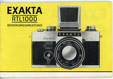 IHAGEE Bedienungsanleitung EXAKTA RTL1000 RTL 1000 Kamera User Manual (Y6018