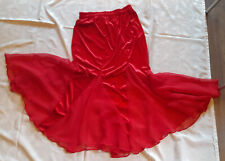 Bauchtanz Tribal Orientalisch Fasching Meerjungfrauenrock rot Sakkara NEU Gr. M