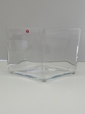 Iittala Ruutu Vase, 22x14 cm, Glas, Transparent, Klar, Finnland 