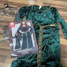 Erwachsene Mittelalterliche Maid Marion Kostüm Buchwoche Tag Robin Hood Neu