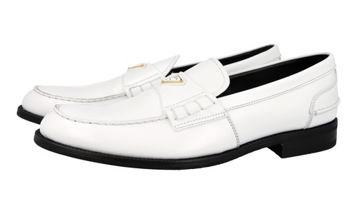 Prada leder penny loafer - prada,